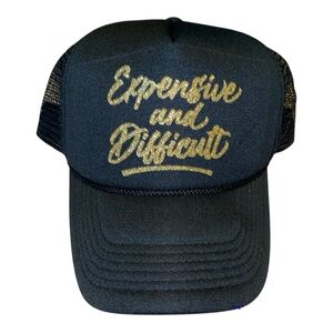 💛🖤Custom Made Black and Gold Expensive and Difficult Black Hat🖤💛